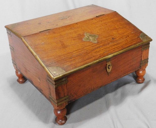 Antique english mahogany brass - english,