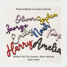 Personalised wooden script