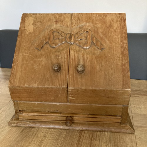 Wooden letter bureau desk - bureau,
