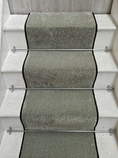 Stair Carpet Runner 9m / 18 Steps - 50cm Wide - Tuscan Olive - Cormar - Zenith