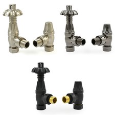 Traditional Thermostatic Radiator Valve Angled TRV - Lincoln | Hot Flow