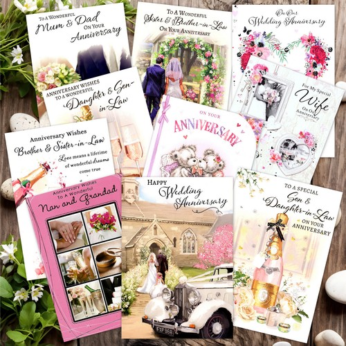 Wedding anniversary card - wedding,