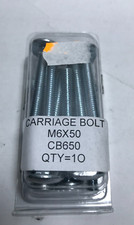 M6 x 50mm CARRIAGE BOLTS CB650 - (N90)
