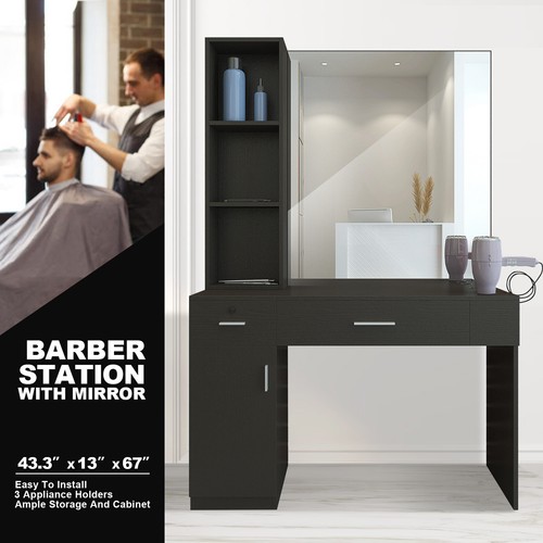 Wall mount barber salon - wall,