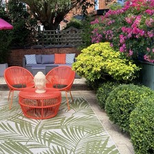 John Lewis Salsa Garden Chair Set 2 And Garden Table Orange. Outdoor Furniture