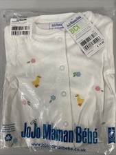 JoJo Maman Bebe Floral Embroidered Sleepsuit 3-6 Months Brand New (W)