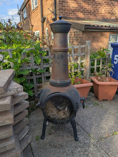 Cast iron chiminea garden - iron,