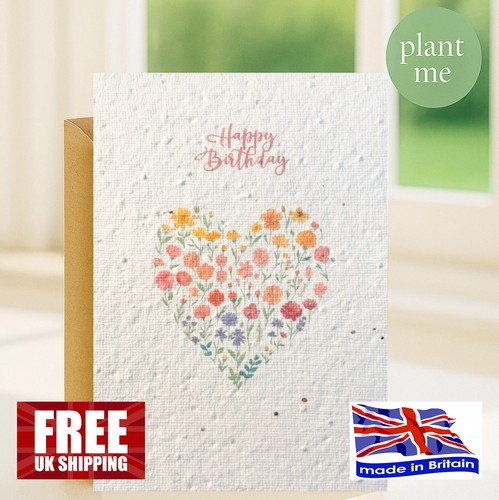 Plantable birthday card - plantable,