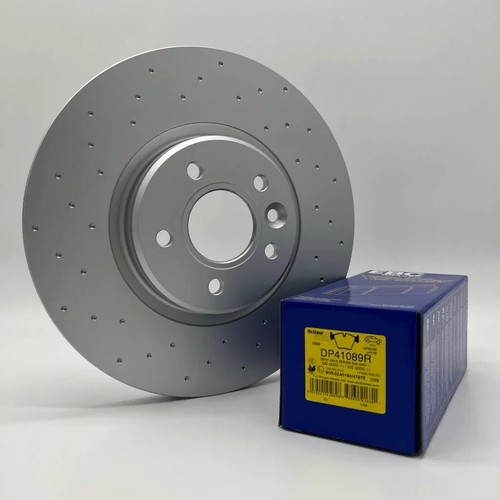 Front dimpled brake discs - dimpled,
