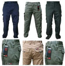 NEW MENS TUFF STUFF PRO WORK TROUSERS KNEE PAD & POUCH NAIL POCKETS CARGO COMBAT