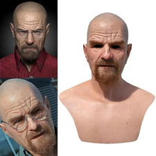 Realistic Bald Old Man Mask