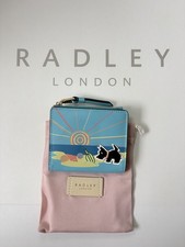 RADLEY ‘Beach Combing’ Small Blue Bifold Leather Purse - BNWT