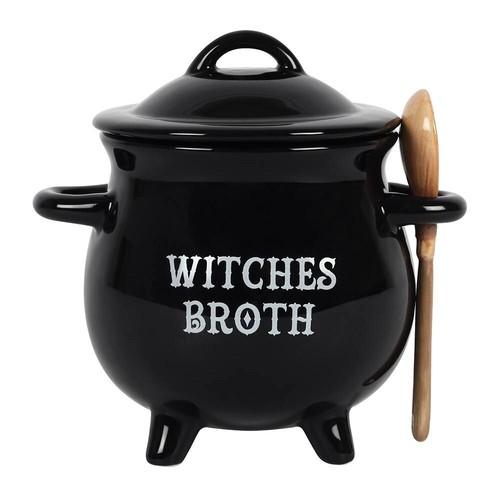 Black witches broth cauldron - black,