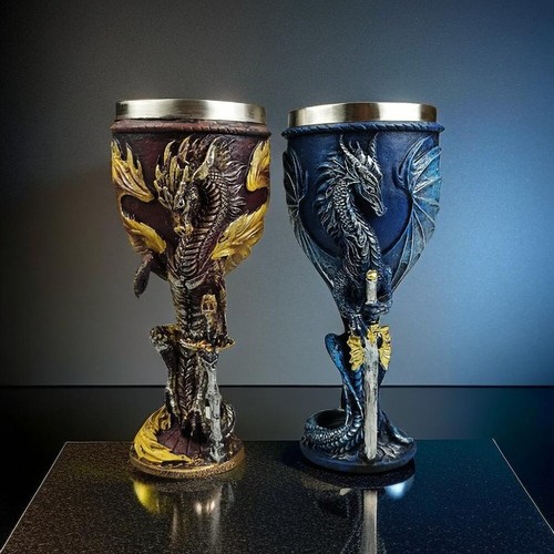 Dragon wine goblet - wine, stainless