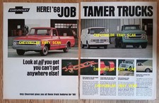 1968 Chevy C/10 Pickup Lrg Vintage Ad "Look At All You Get..."