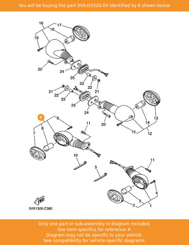 Yamaha front flasher - front, light