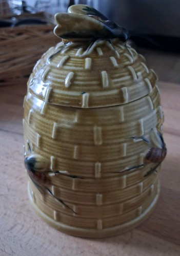 Vintage ceramic honey pot - vintage, with