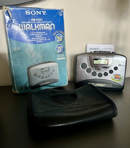 Sony fx251 cassette radio - wm-fx251, cassette/radio