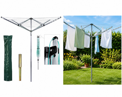 Arm rotary washing airer - rotary,