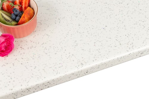 White sparkle laminate - white,