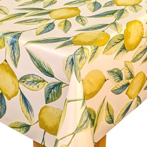 Lemons and leaves pvc - lemons,