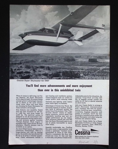 Original 1967 advert cessna - 1967,
