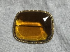 Victorian Faced Amber Colored