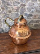 Dolls House 1/12 Scale Miniature Vintage Copper & Brass Milk Churn Cream Can