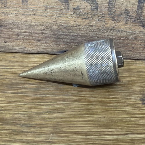 Heavy vintage brass plumb - heavy, bob