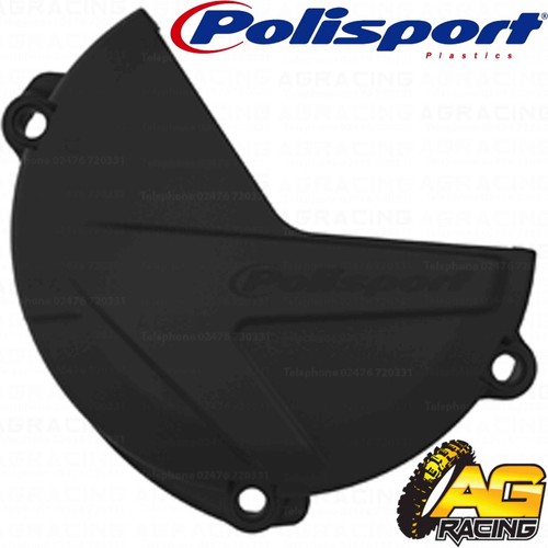 Polisport black clutch cover - black,