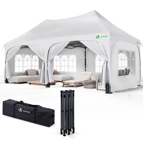 Vounot 3x6m pop gazebo with - 3x6m, up