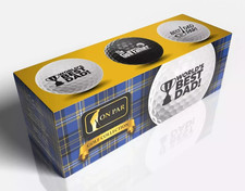 WORLDS BEST DAD Golf Ball Pack - Novelty Gift Set - NEW