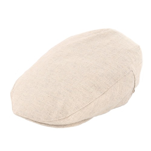 Linen blend flat cap - blend, in