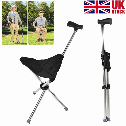 2in1 folding walking stick - folding,