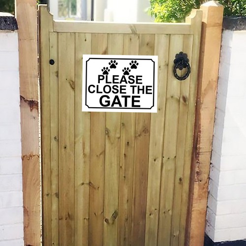 Please close the gate paw - please,