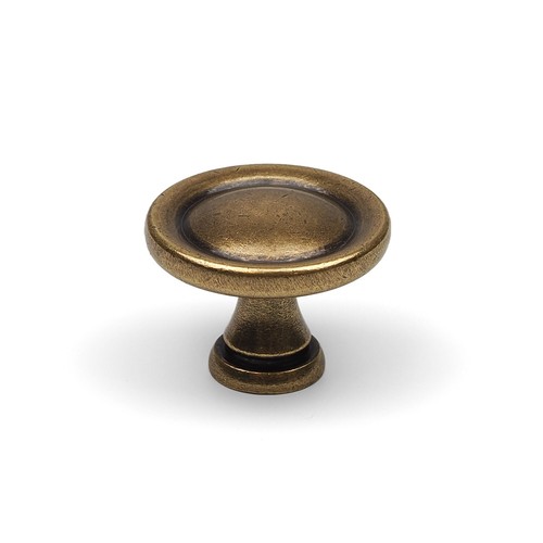 Antique brass cabinet knob - antique,