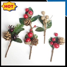 5Pcs Fake Christmas Holly