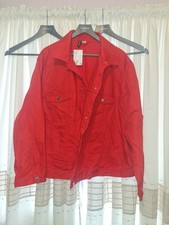 denim red jacket 4xl  plus size 