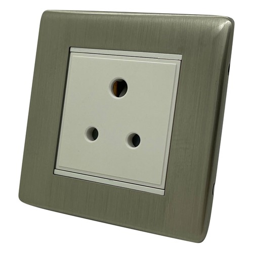 Screwless brushed chrome - -,