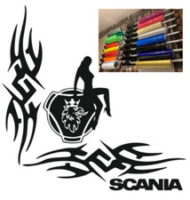 SCANIA truck decals x 2. van window graphic sticker 15 COLOUR. FREE POSTAGE