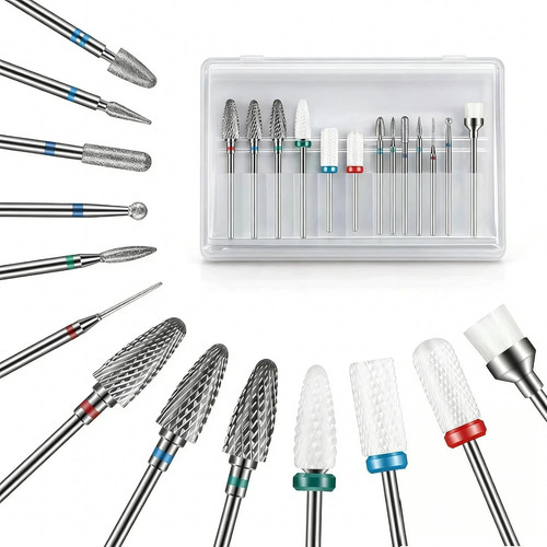 Depvko 13pcs nail drill bits - drill,