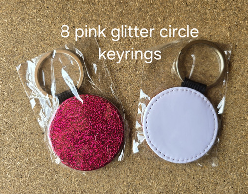 Pink glitter circle - glitter,