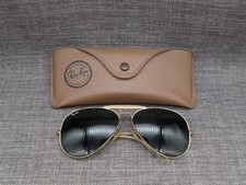 Bausch & Lomb Ray-Ban Outdoorsman ll Vintage Sunglasses 62/14 Gold / Green L2112