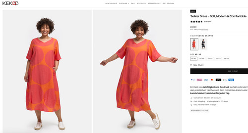 Kekoo solina dress size - solina,