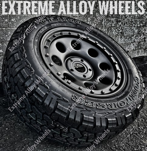 Black steel alloy wheels - 16",