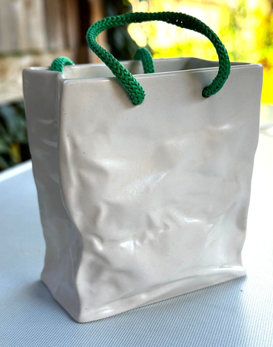 Sylvac paper bag vase - sylvac,