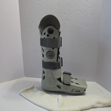 Aircast Softstrike Walking Pneumatic Pump Boot DJO LLC, Size Large, Gray