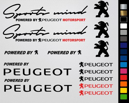 Peugeot sports mind sticker - sports,