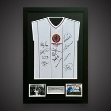Framed Aston Villa 1982 European Cup Final Shirt Signed By 12 £359 With COA