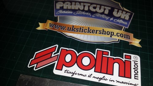 Polini custom red - 2x, decals